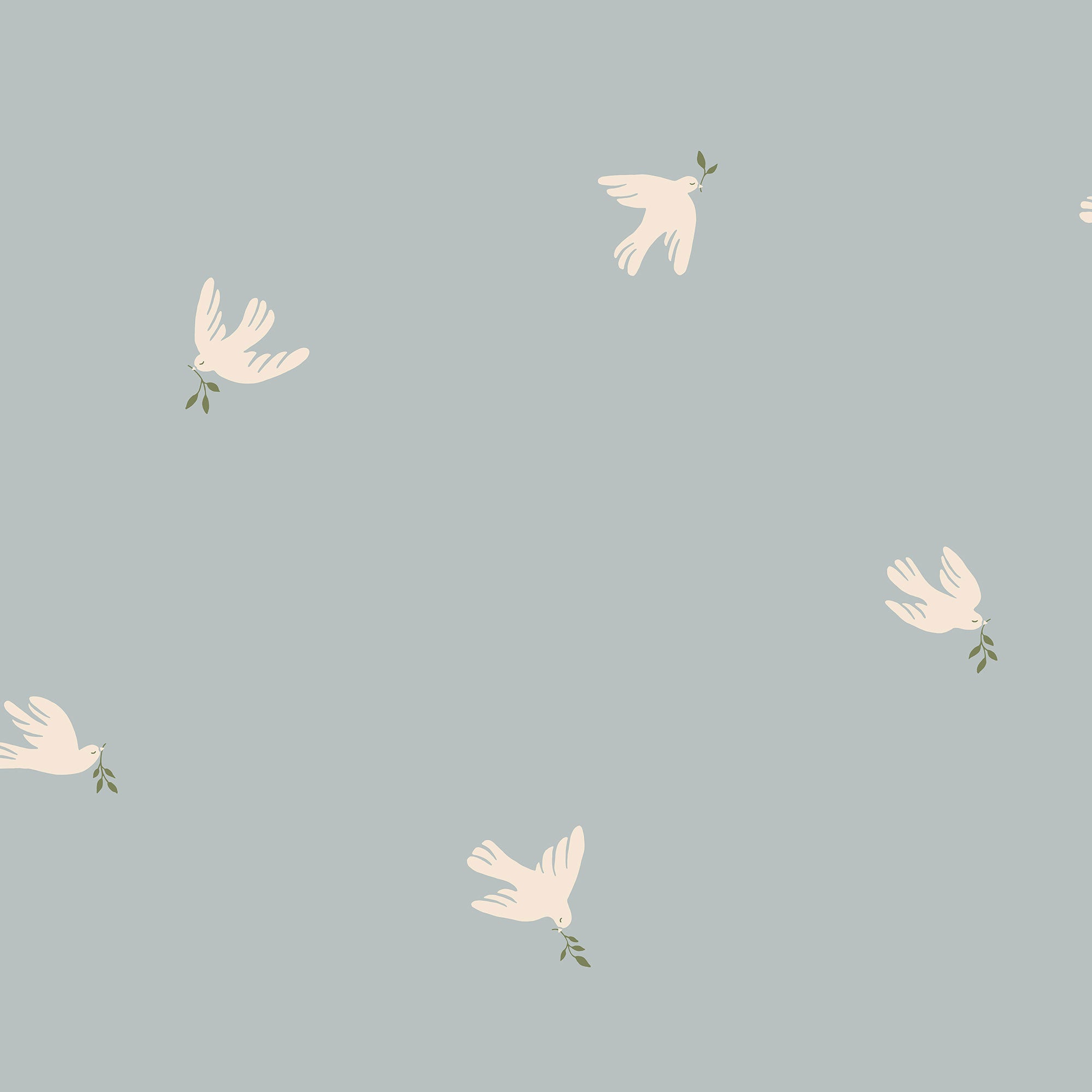 S10624 Light Blue Frida Familjen Wallpaper by Sandberg