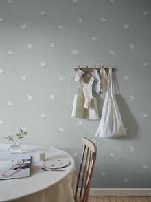 S10624 Light Blue Frida Familjen Wallpaper by Sandberg