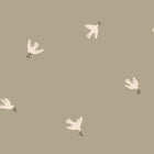 S10626 Olive Green Frida Familjen Wallpaper by Sandberg