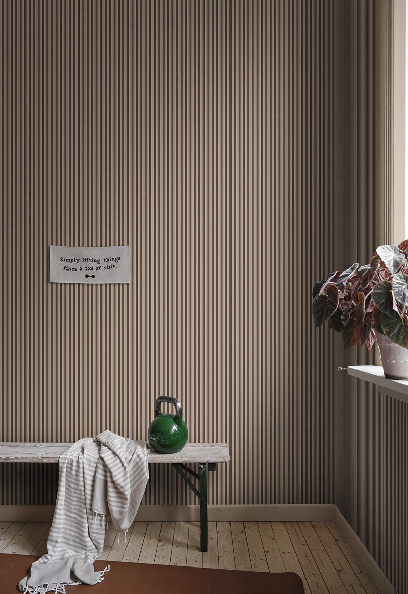 S10629 Burgundy Estelle Familjen Wallpaper by Sandberg