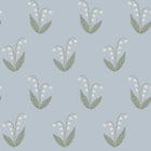 S10634 Light Blue Lilly Familjen Wallpaper by Sandberg