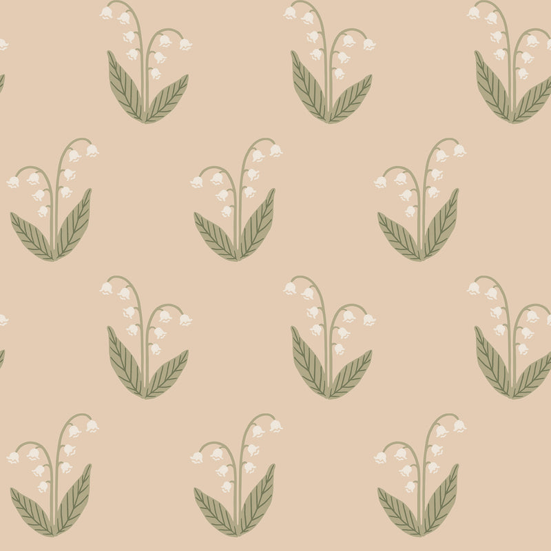 S10635 Blush Lilly Familjen Wallpaper by Sandberg