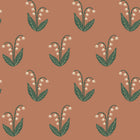 S10636 Terracotta Lilly Familjen Wallpaper by Sandberg