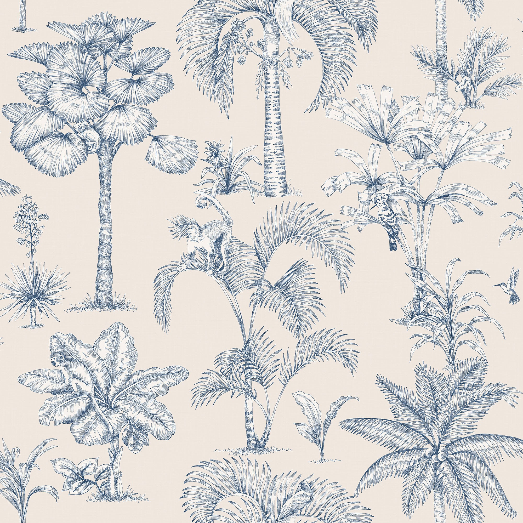 S10649 Blue Adele Familjen Wallpaper by Sandberg