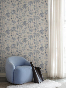 S10649 Blue Adele Familjen Wallpaper by Sandberg