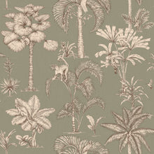 S10651 Green Adele Familjen Wallpaper by Sandberg