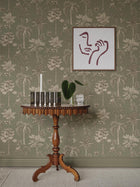 S10651 Green Adele Familjen Wallpaper by Sandberg