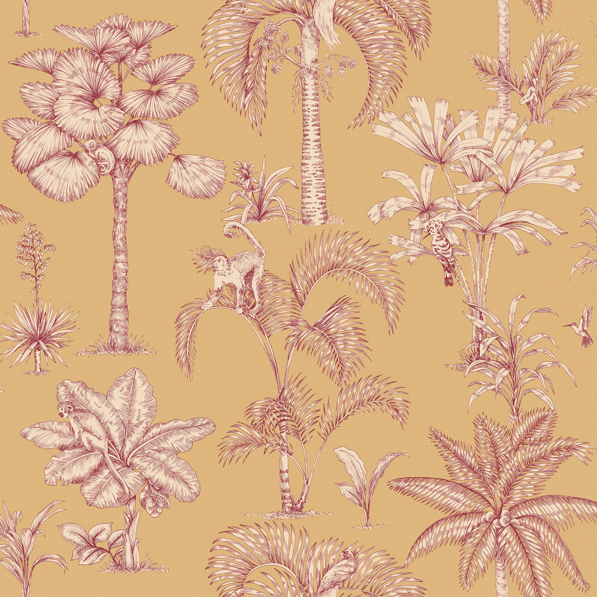 S10652 Yellow Adele Familjen Wallpaper by Sandberg