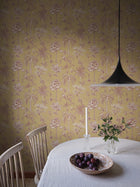 S10652 Yellow Adele Familjen Wallpaper by Sandberg