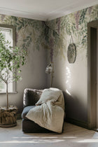 S10657 Green Wisteria Trädgården Mural by Sandberg