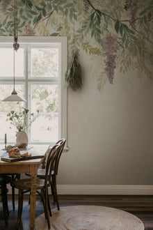 S10657 Green Wisteria Trädgården Mural by Sandberg