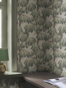S10664 Alba Green Wallpaper by Sandberg