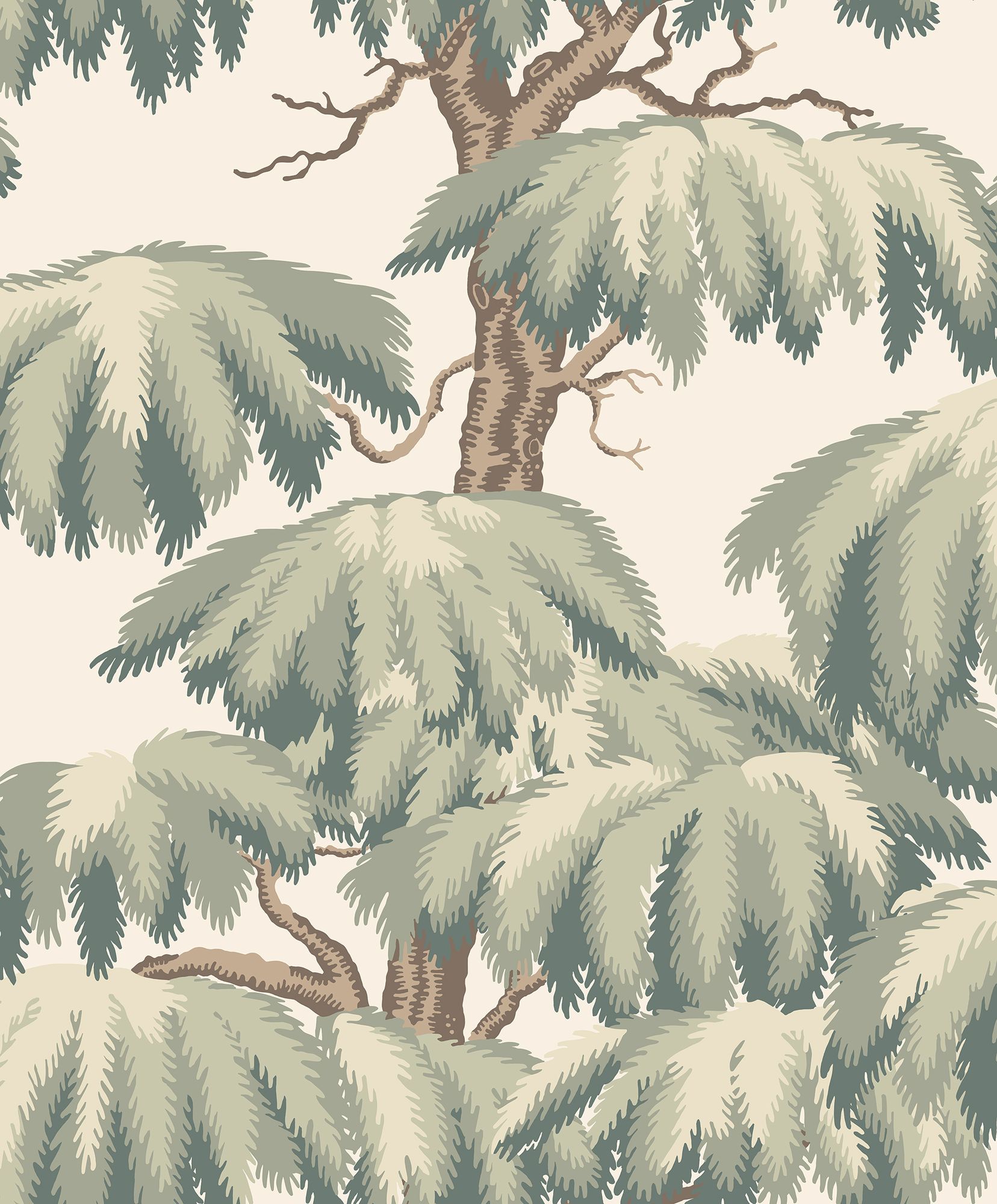 S10664 Alba Green Wallpaper by Sandberg