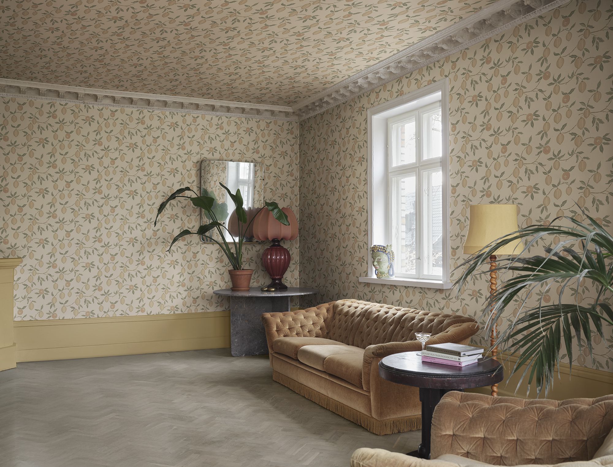 S10667 Limone Blush Wallpaper by Sandberg