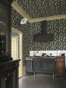 S10668 Limone Charcoal Wallpaper by Sandberg