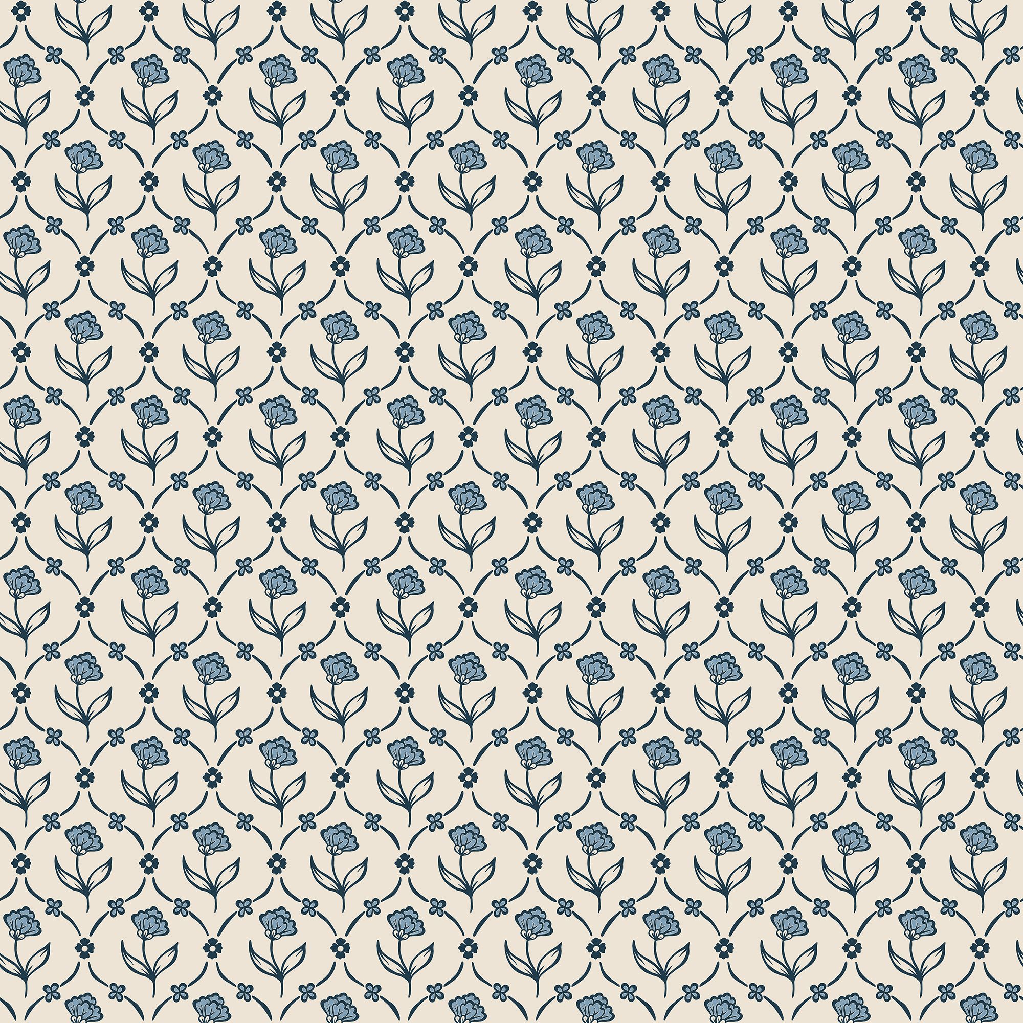 S10669 Elena Blue Wallpaper by Sandberg