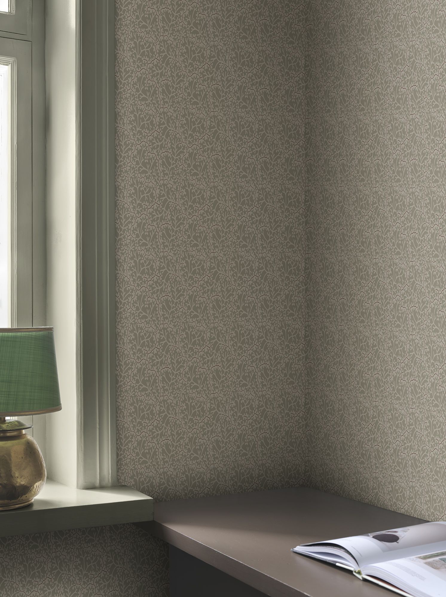 S10675 Coral Garden Green Wallpaper by Sandberg