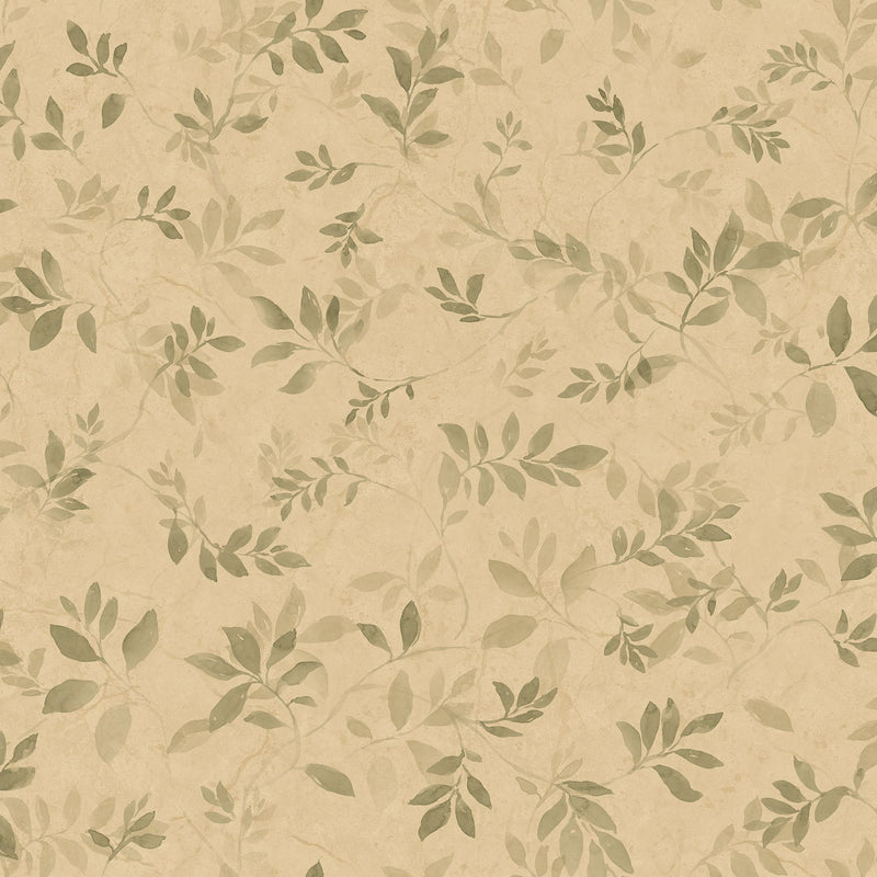 S10676 Mila Olive Green Wallpaper by Sandberg