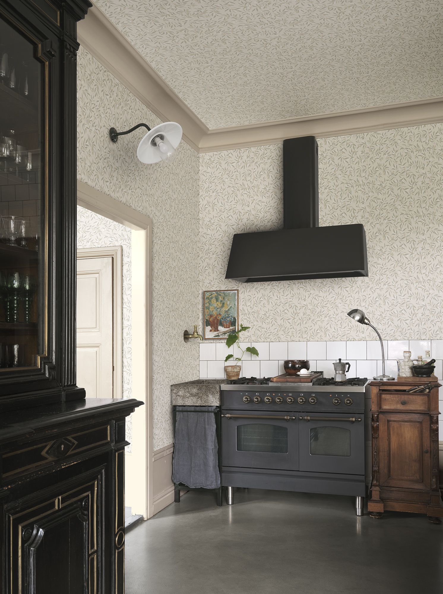 S10679 Olivia Sage Green Wallpaper by Sandberg