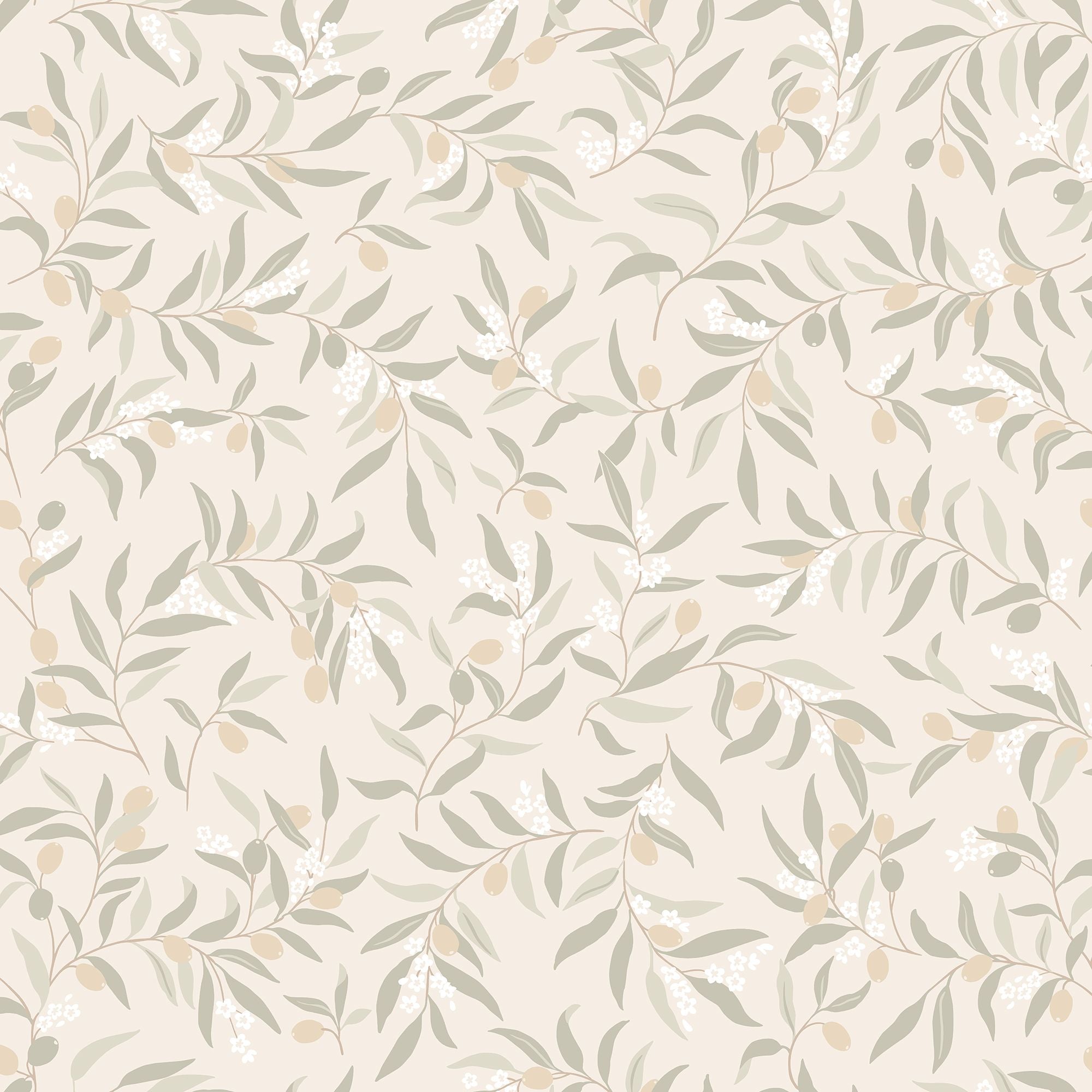 S10679 Olivia Sage Green Wallpaper by Sandberg