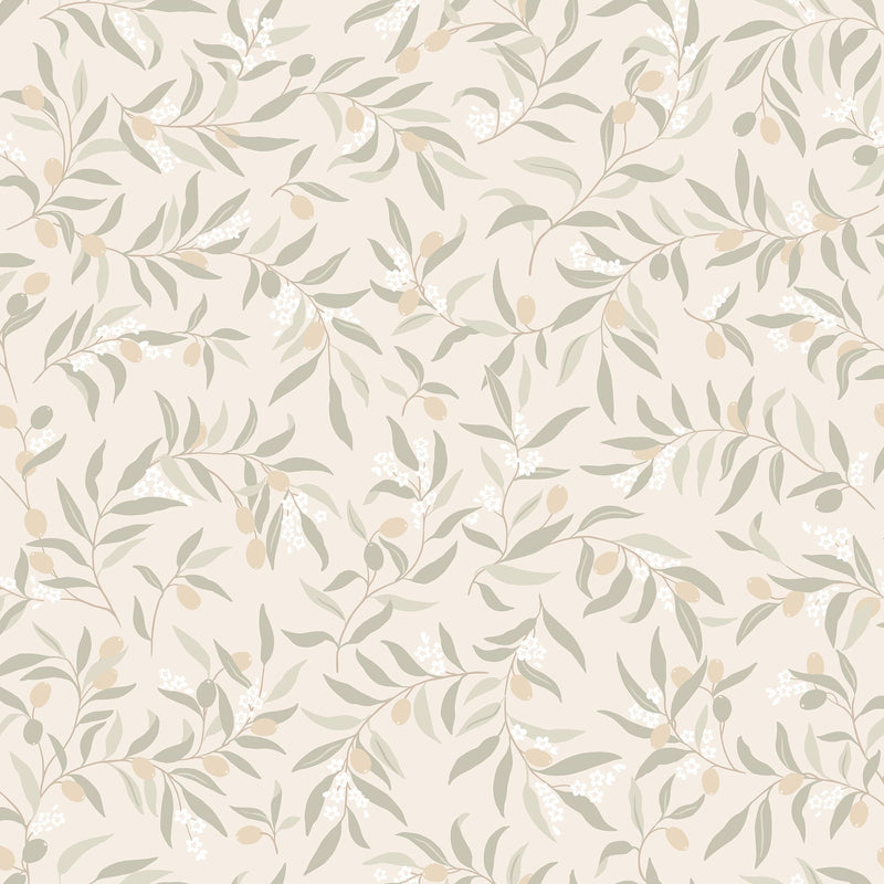 S10679 Olivia Sage Green Wallpaper by Sandberg