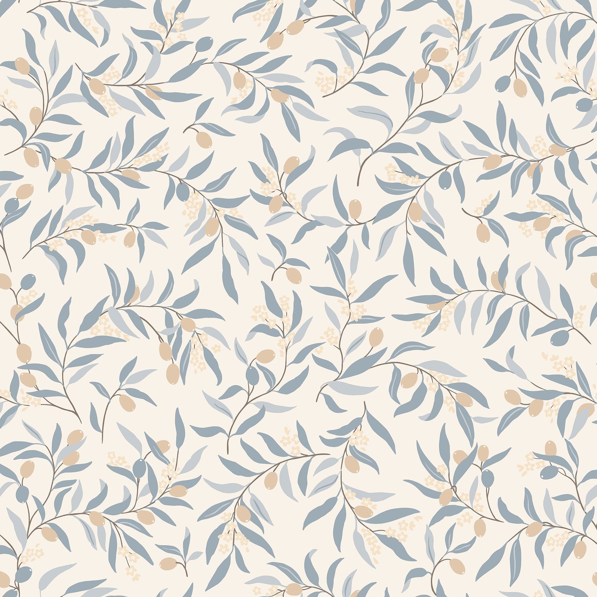 S10680 Olivia Light Blue Wallpaper by Sandberg