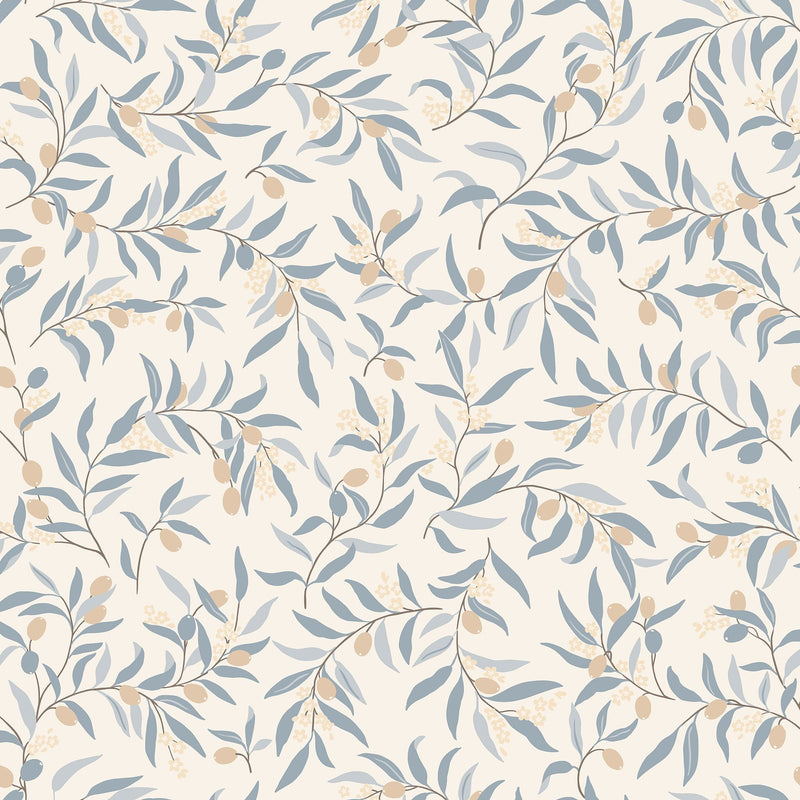 S10680 Olivia Light Blue Wallpaper by Sandberg