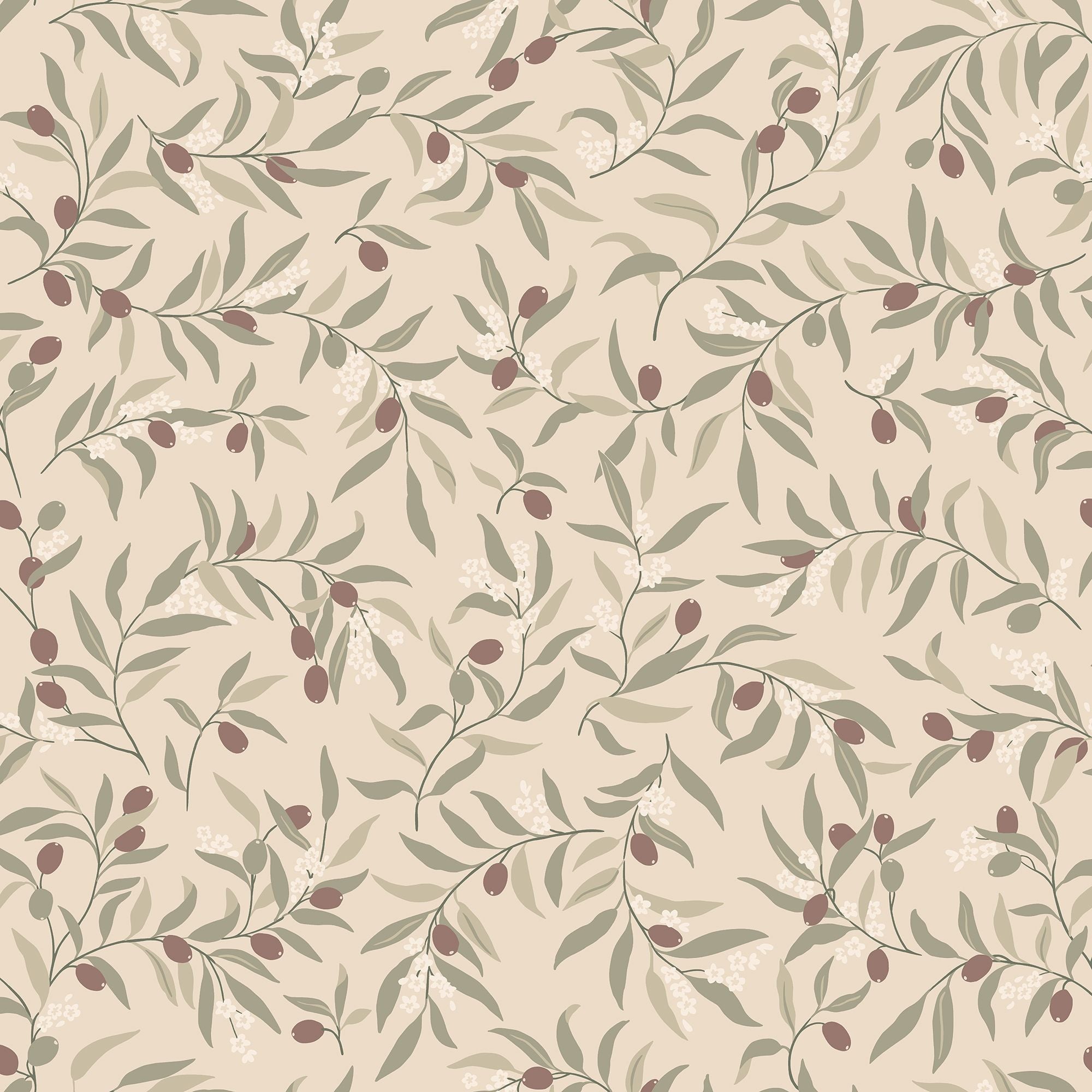 S10681 Olivia Burgundy Wallpaper by Sandberg
