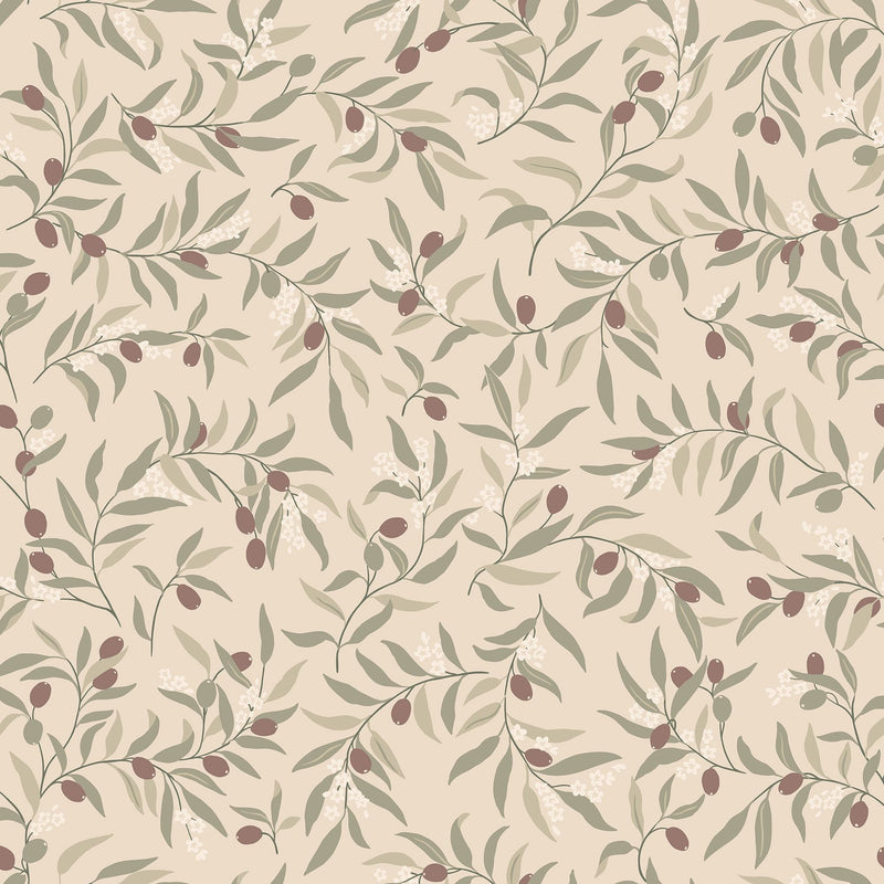 S10681 Olivia Burgundy Wallpaper by Sandberg