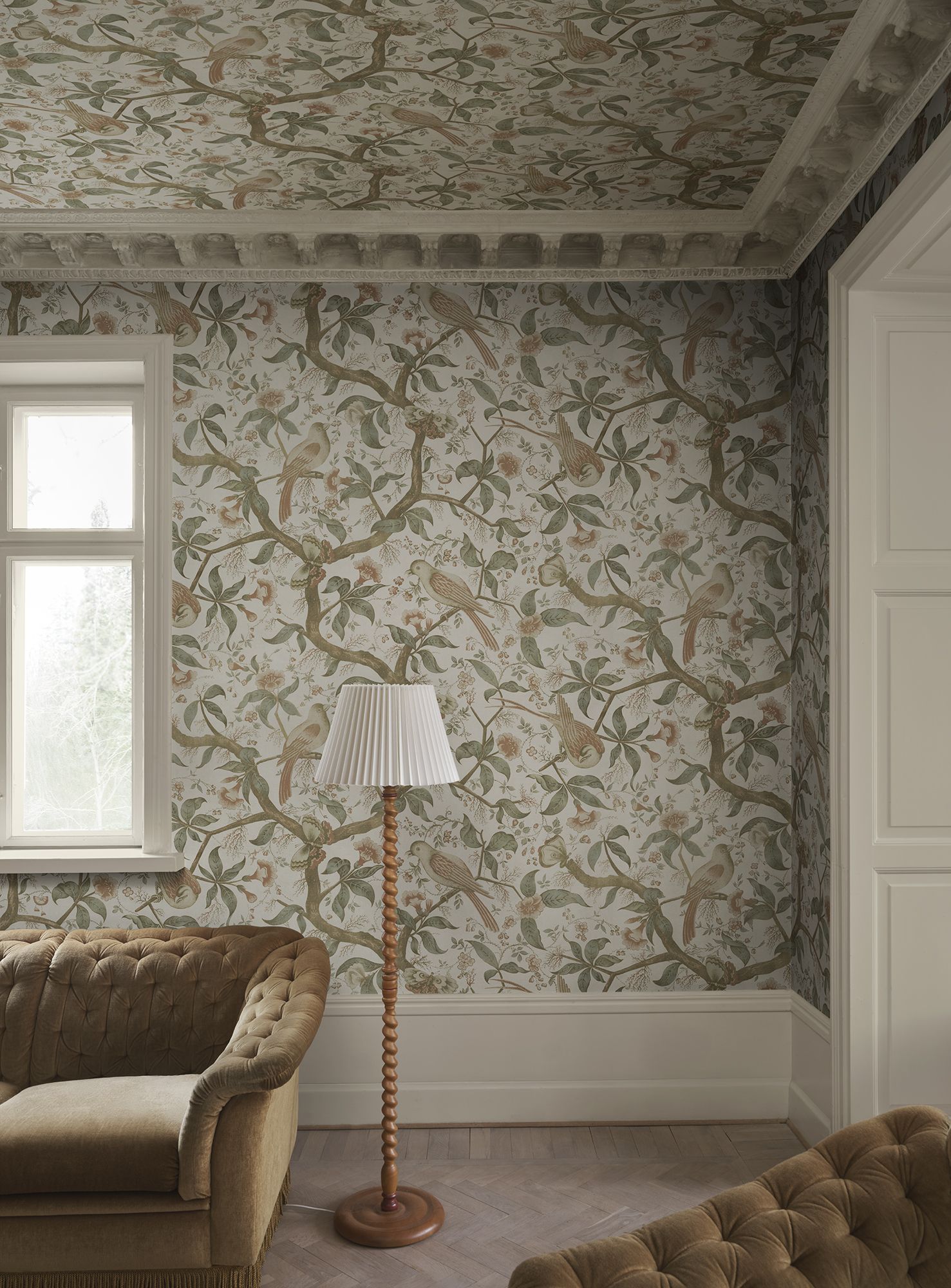 S10686 Alexa Garden Green Mural by Sandberg