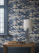 S10688 Lake Como Blue Wallpaper by Sandberg