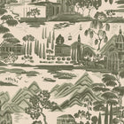 S10689 Lake Como Forest Green Wallpaper by Sandberg