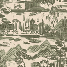 S10689 Lake Como Forest Green Wallpaper by Sandberg