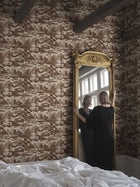 S10690 Lake Como Brown Wallpaper by Sandberg