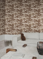S10690 Lake Como Brown Wallpaper by Sandberg
