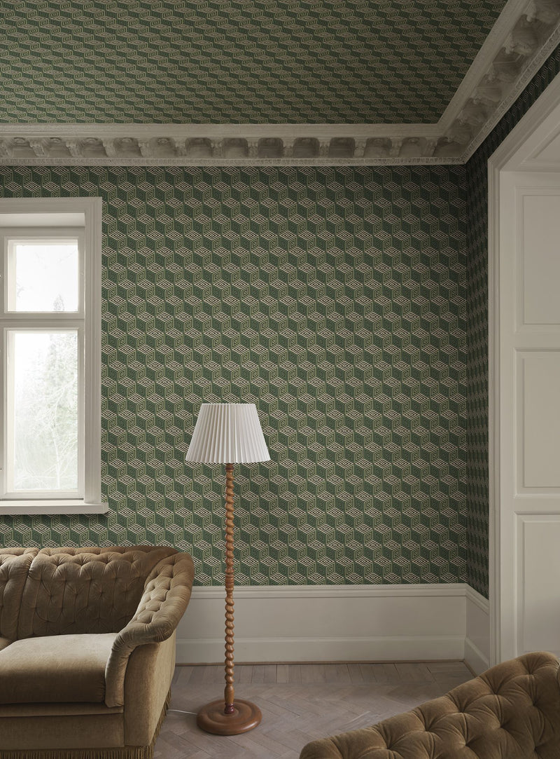 S10692 Chiara Green Mural by Sandberg
