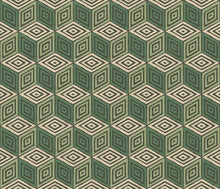 S10692 Chiara Green Mural by Sandberg