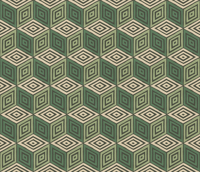 S10692 Chiara Green Mural by Sandberg