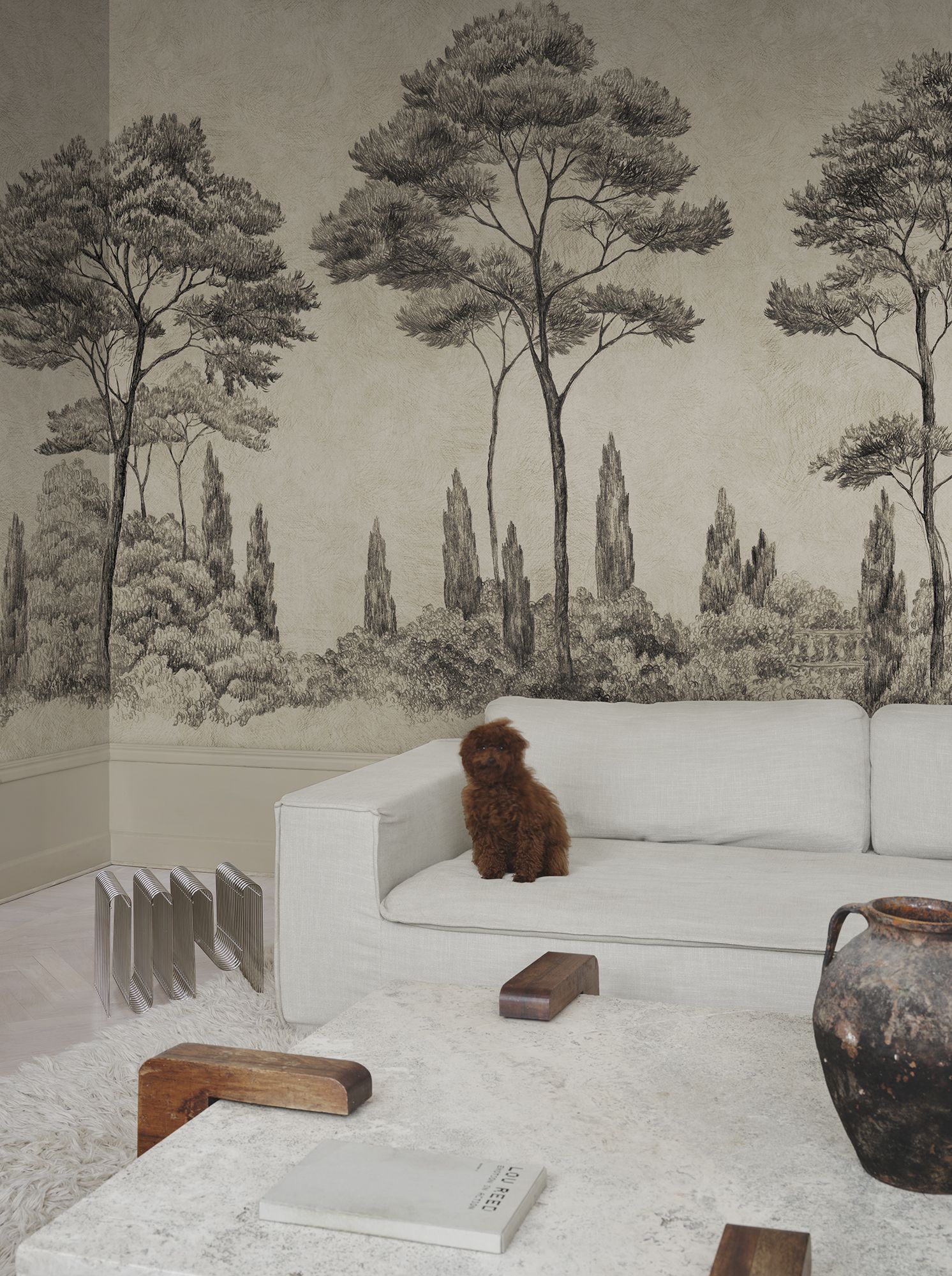S10694 Andrea Graphite Mural by Sandberg