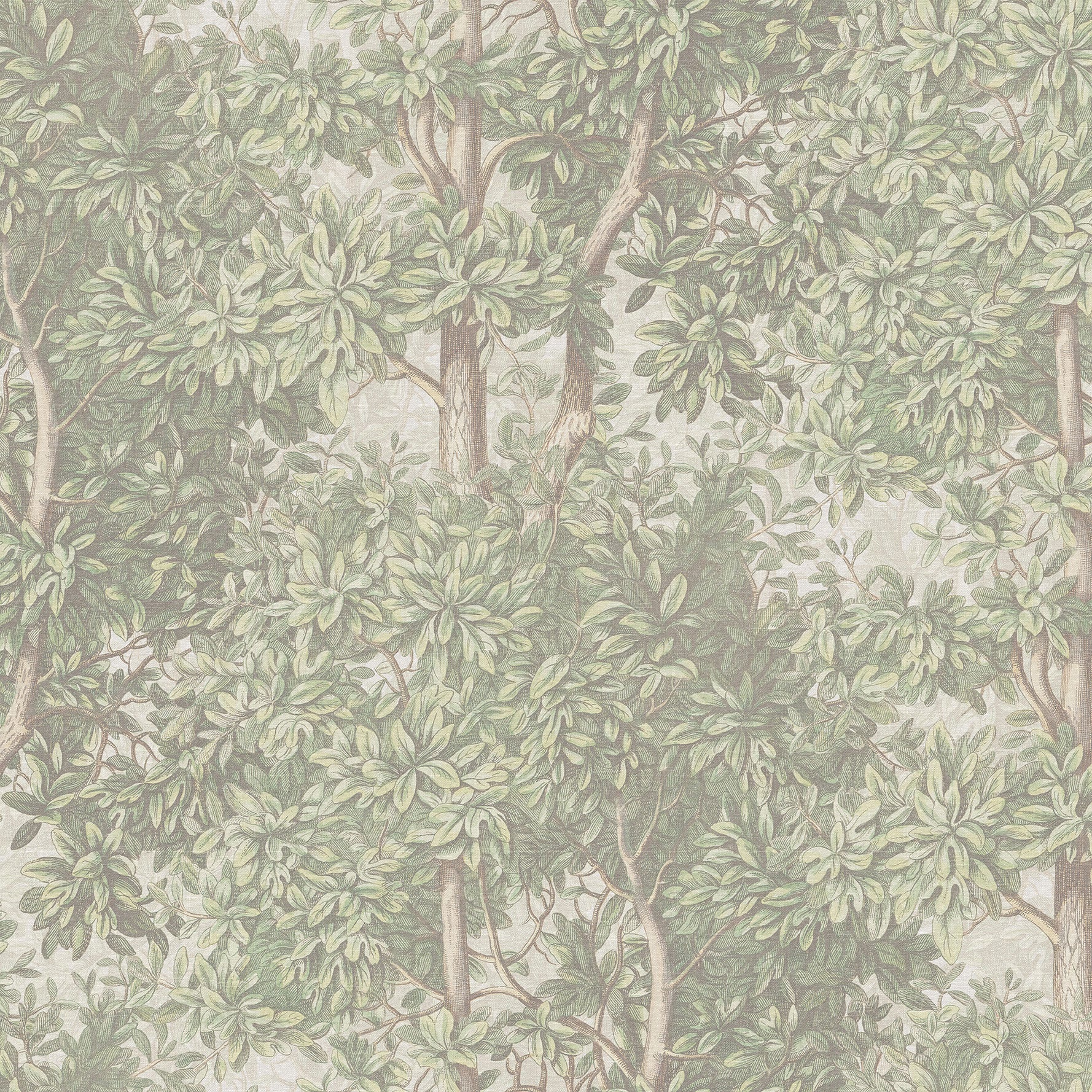 S10712 Light Green Charles Familjen Mural by Sandberg