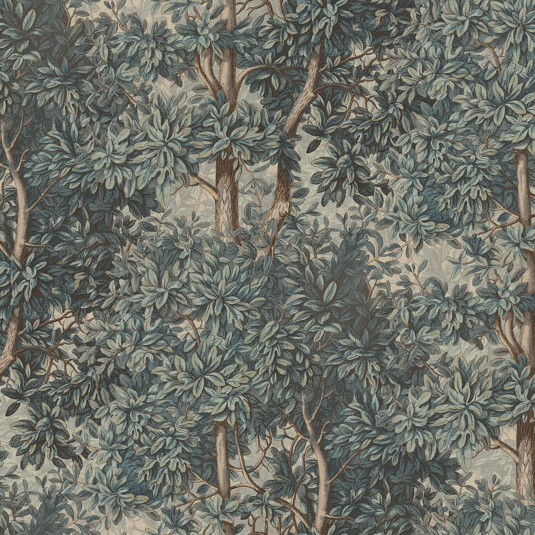 S10714 Blue Charles Familjen Mural by Sandberg