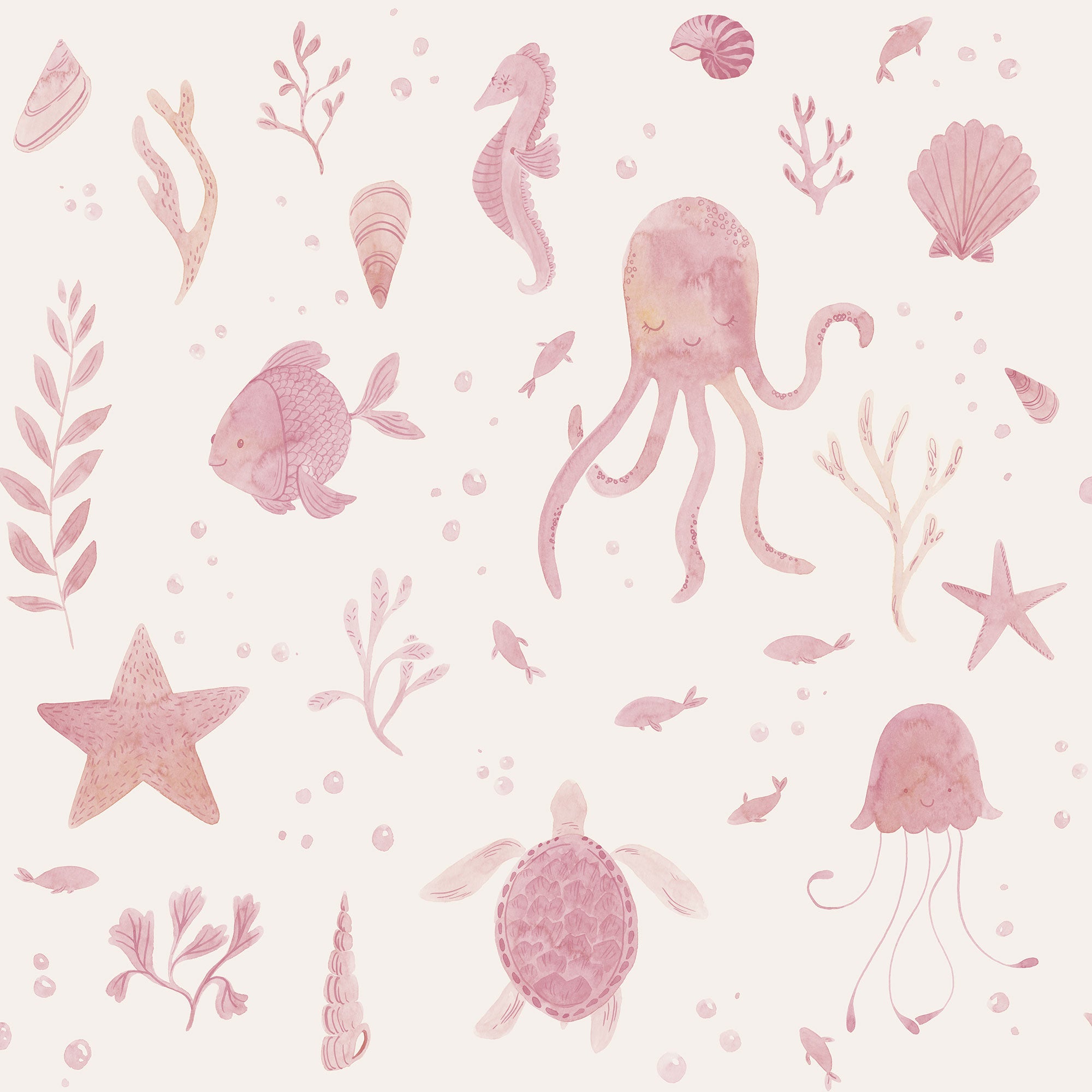 S10717 Pink Della Familjen Wallpaper by Sandberg