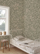 S10718 Garden Green Linnea Mural Sandberg Edition Mural by Sandberg
