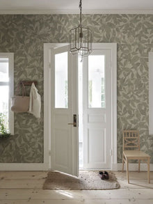 S10718 Garden Green Linnea Mural Sandberg Edition Mural by Sandberg