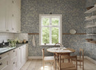 S10719 Misty Blue Linnea Mural Sandberg Edition Mural by Sandberg