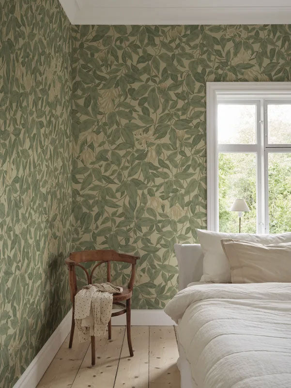 Green Linnea Mural Sandberg Edition Mural by Sandberg