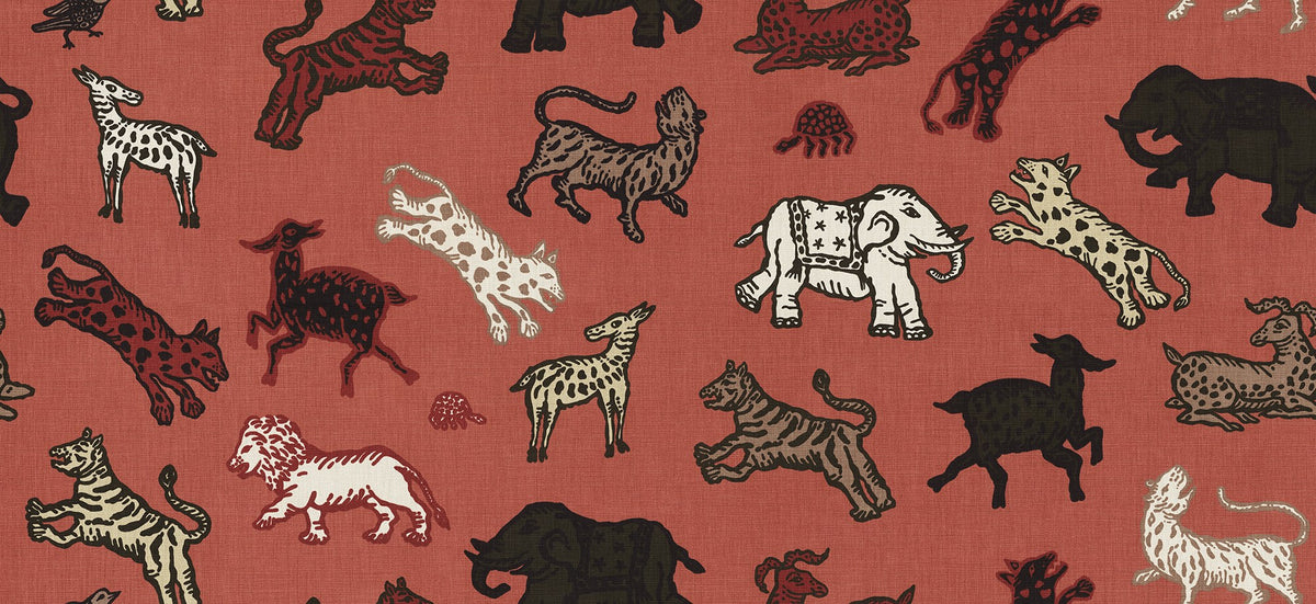 S10725 Leonard Red Heritage Mural by Sandberg