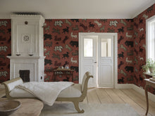 S10725 Leonard Red Heritage Mural by Sandberg