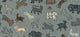 Leonard Misty Blue Heritage Mural by Sandberg