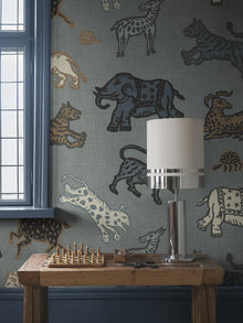 S10727 Leonard Misty Blue Heritage Mural by Sandberg
